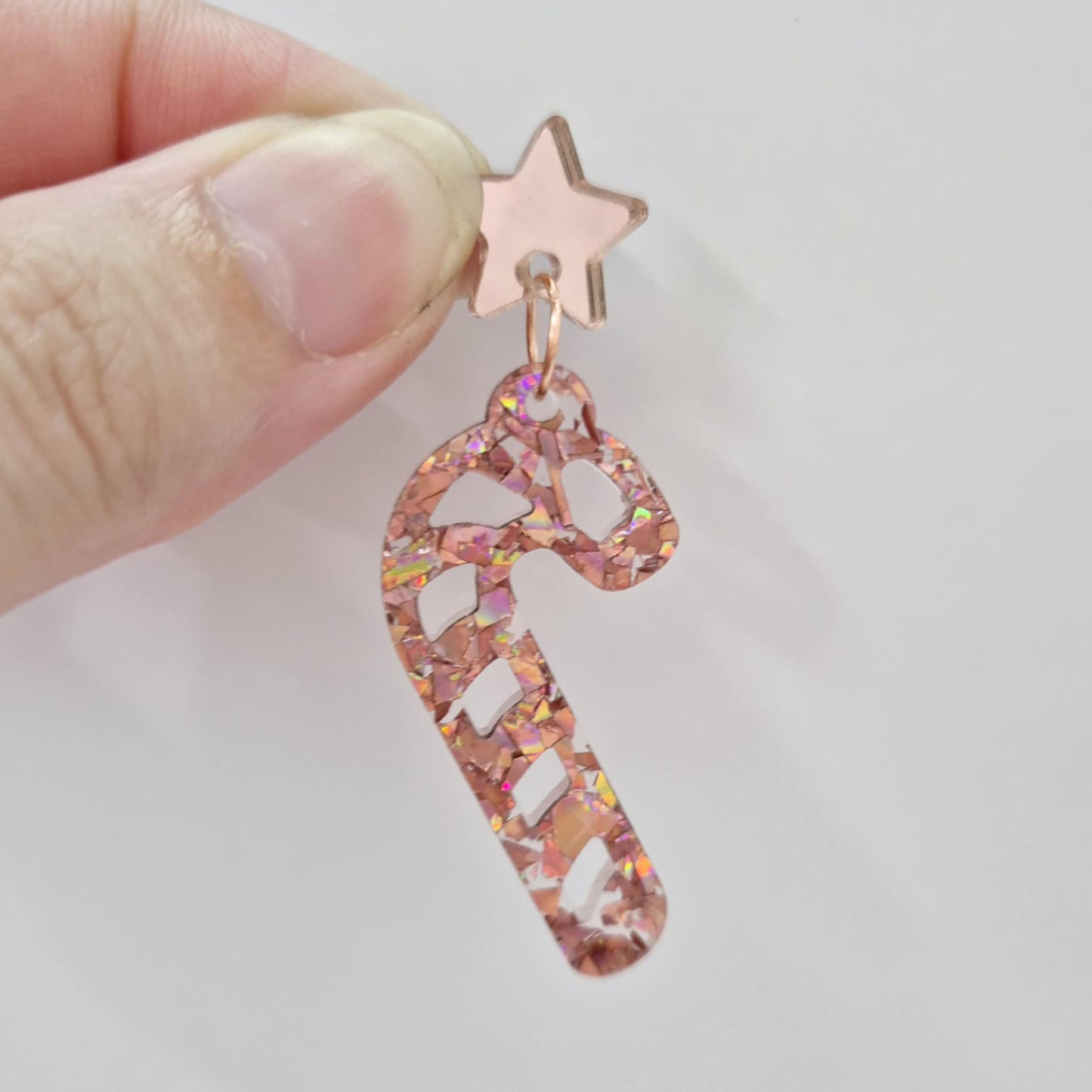 rose gold iron jump split rings 8mm DIY earring supplies findings