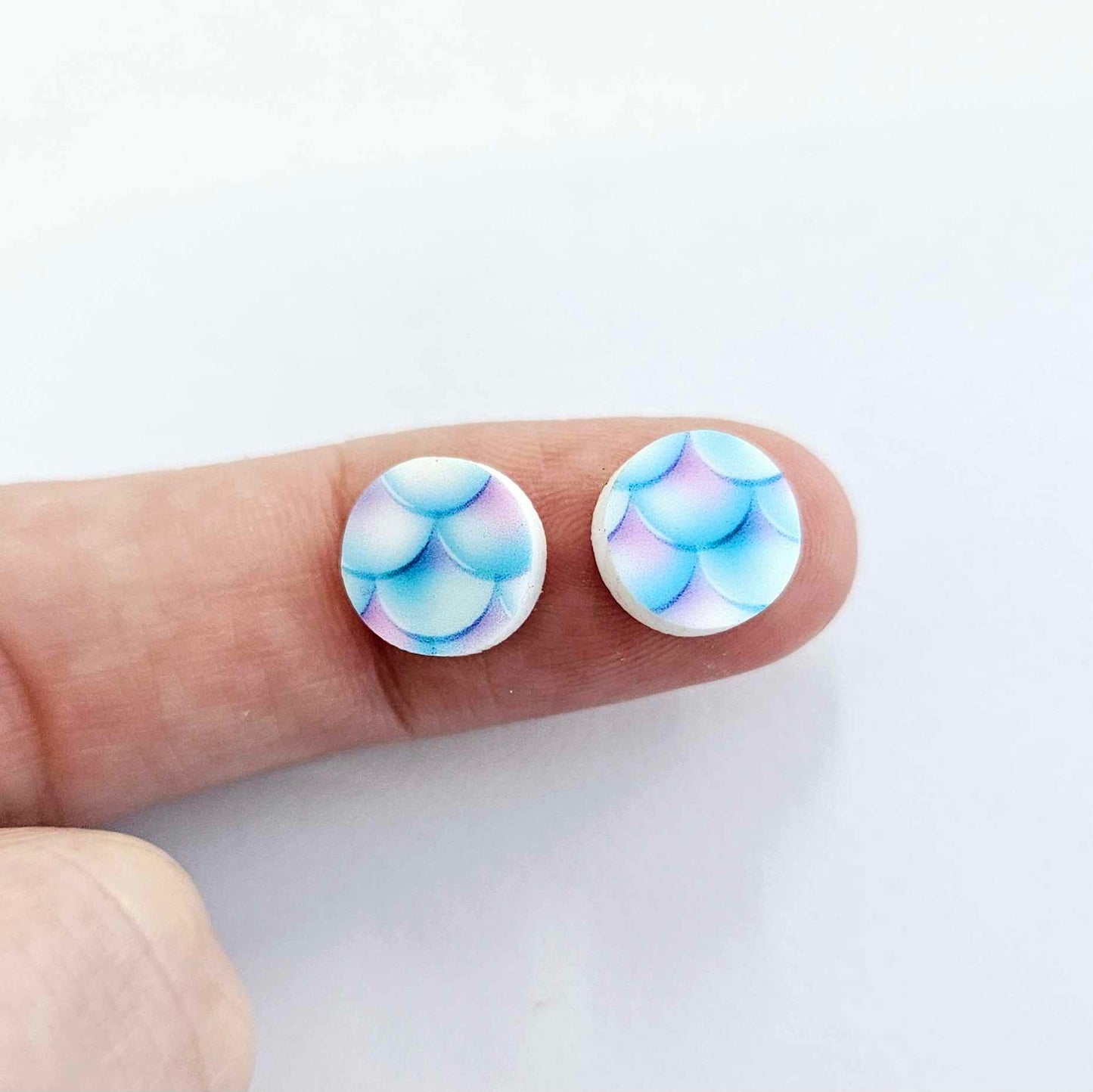 10mm MERMAID SCALE Acrylic CIRCLES