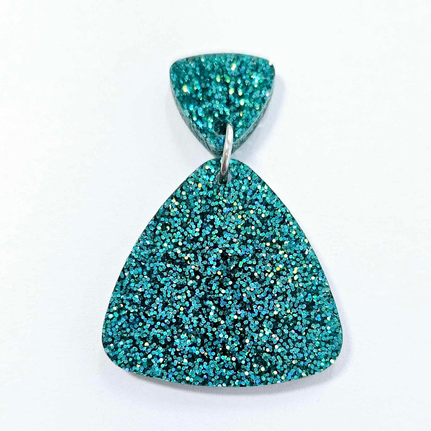 30mm GLITTER Acrylic TRIANGLE Dangles MIXED Pack
