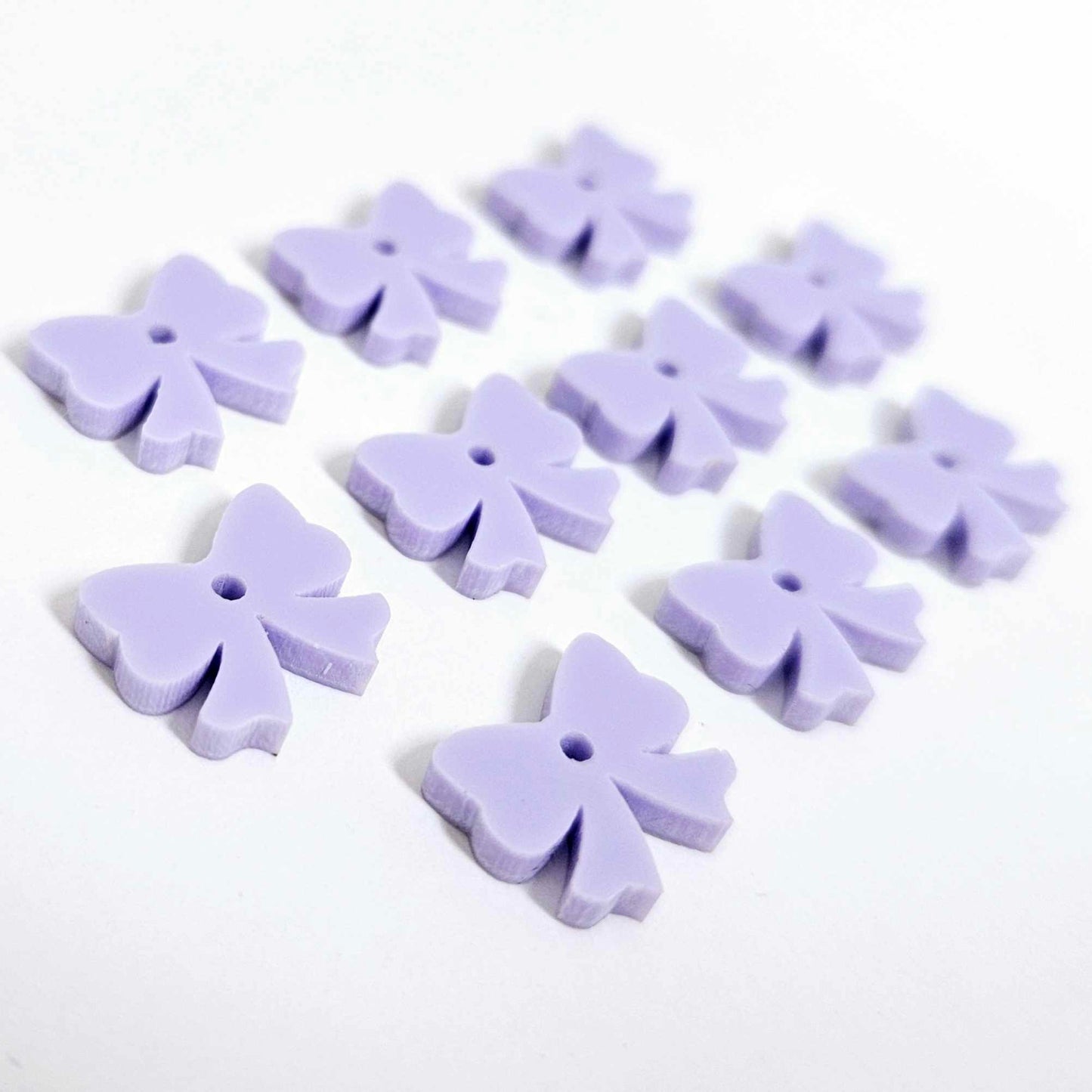 pastel purple bow accompaniments DIY earring supplies laser cut acrylic dangles Easter