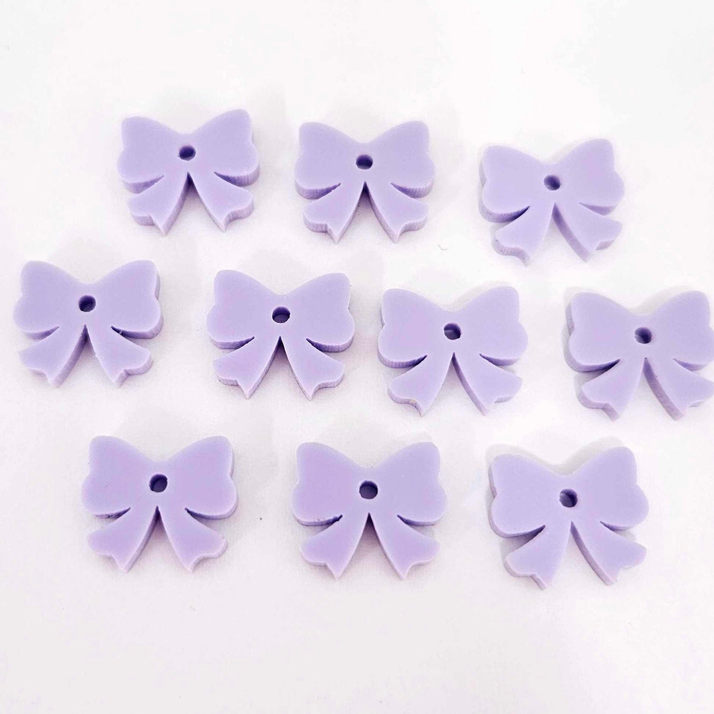 pastel purple bow accompaniments DIY earring supplies laser cut acrylic dangles Easter