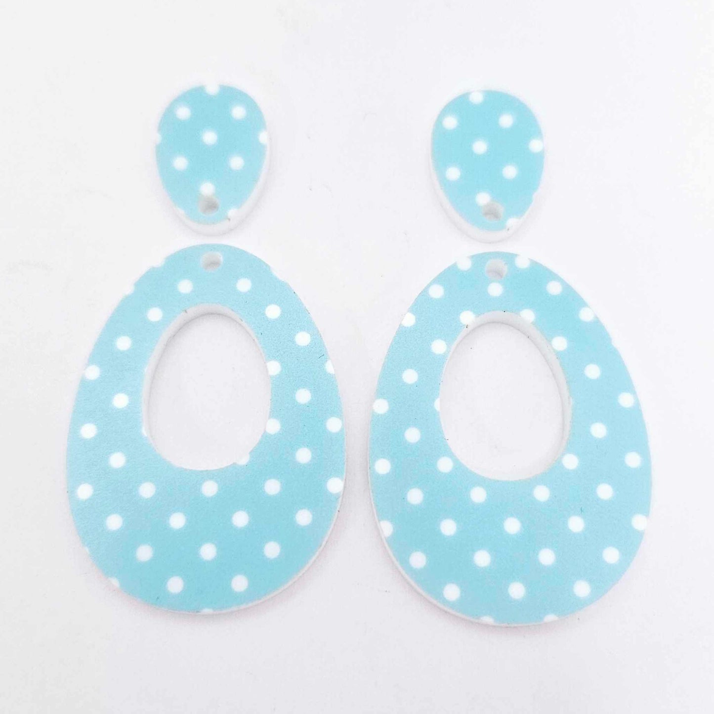 DIY earring kit laser cut acrylic supplies Easter bunny egg carrot findings glue create you own craft