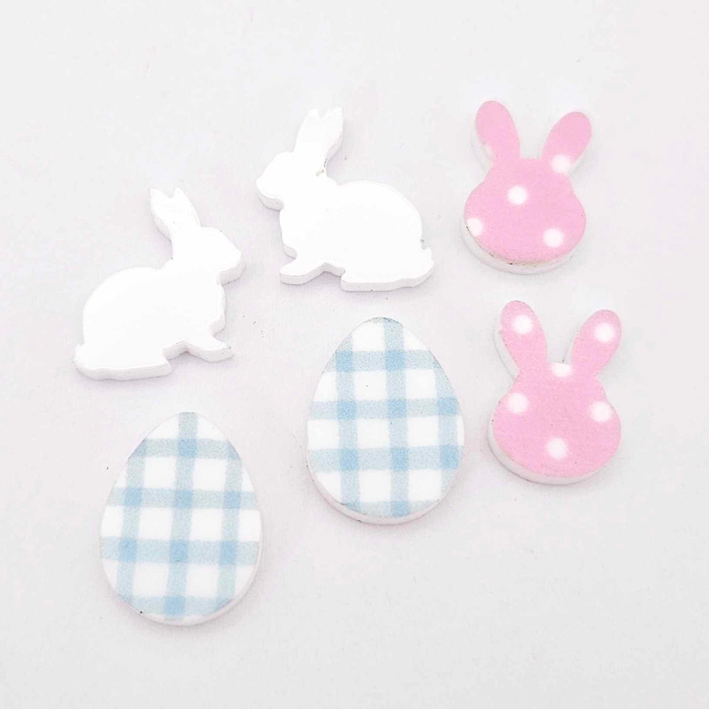 DIY earring kit laser cut acrylic supplies Easter bunny egg carrot findings glue create you own craft