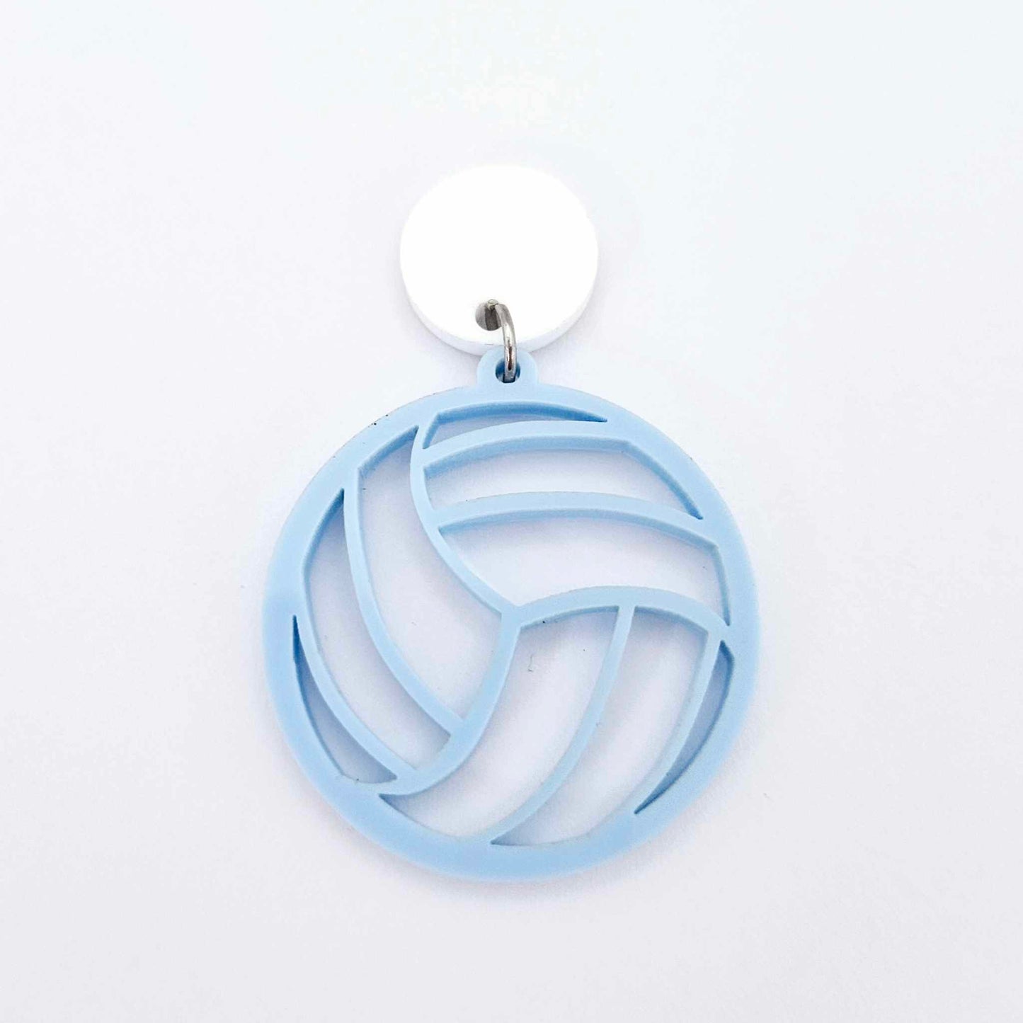 pastel blue netball volleyball DIY earring supplies laser cut acrylic dangles blanks sports