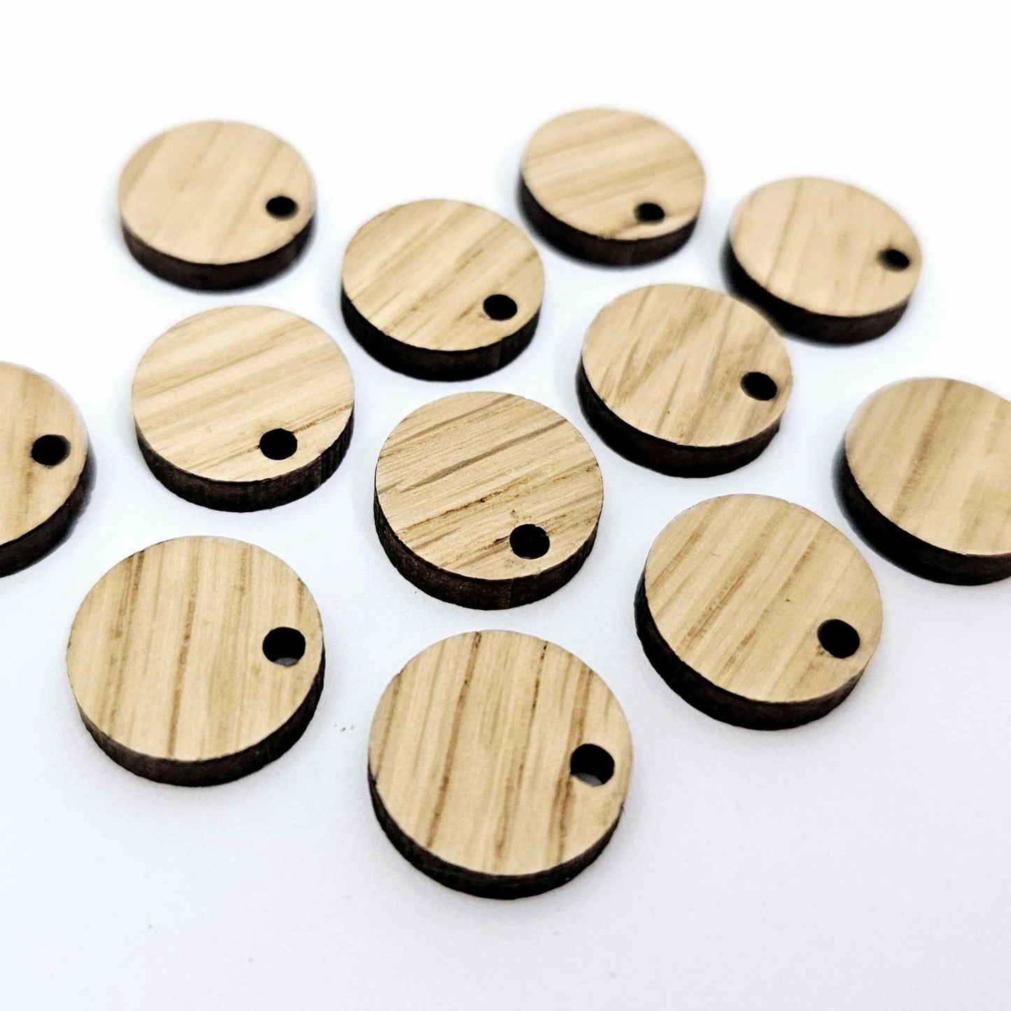oak wood veneer toppers studs DIY earring supplies laser cut acrylic dangles blanks resin clay