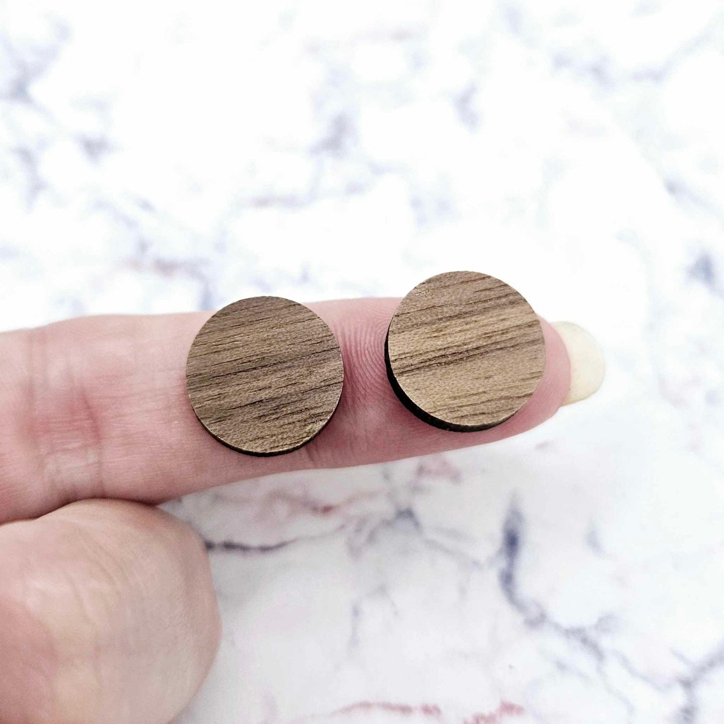 14mm WALNUT VENEER Toppers/Studs