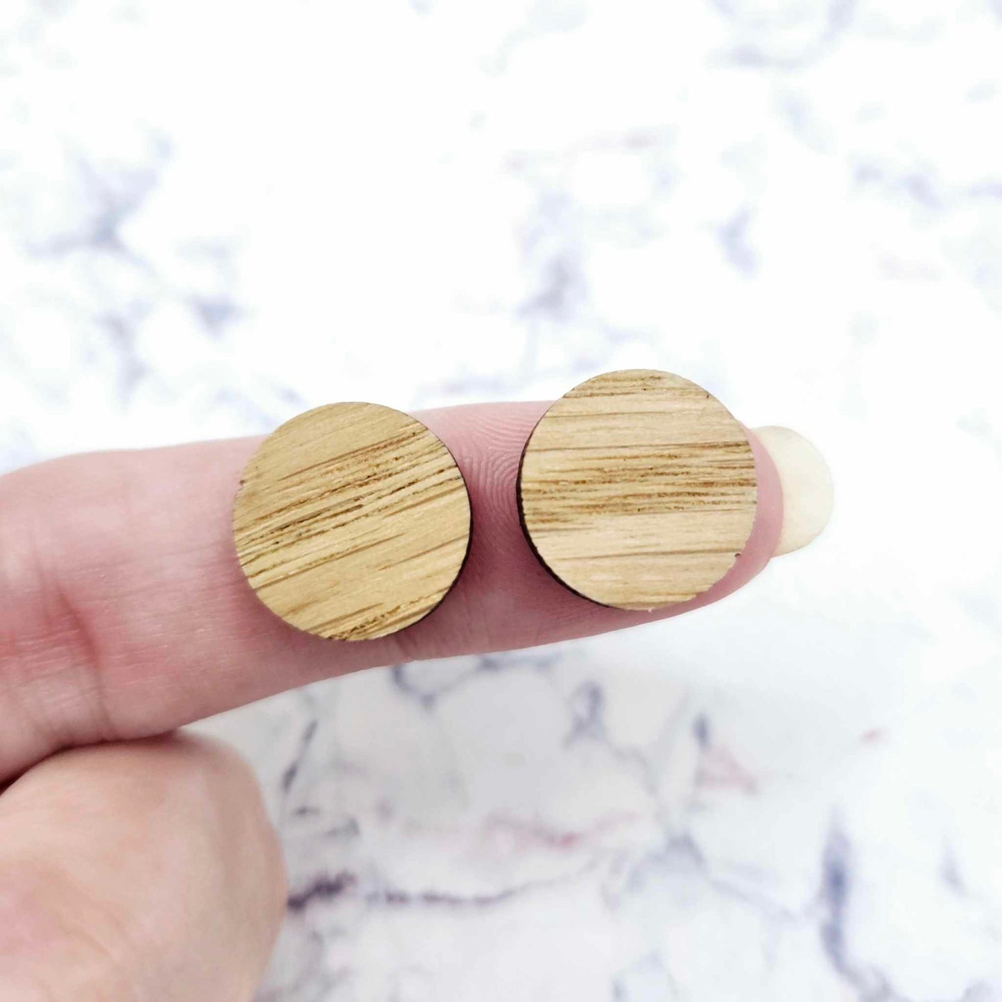 oak wood veneer toppers studs DIY earring supplies laser cut acrylic dangles blanks resin clay