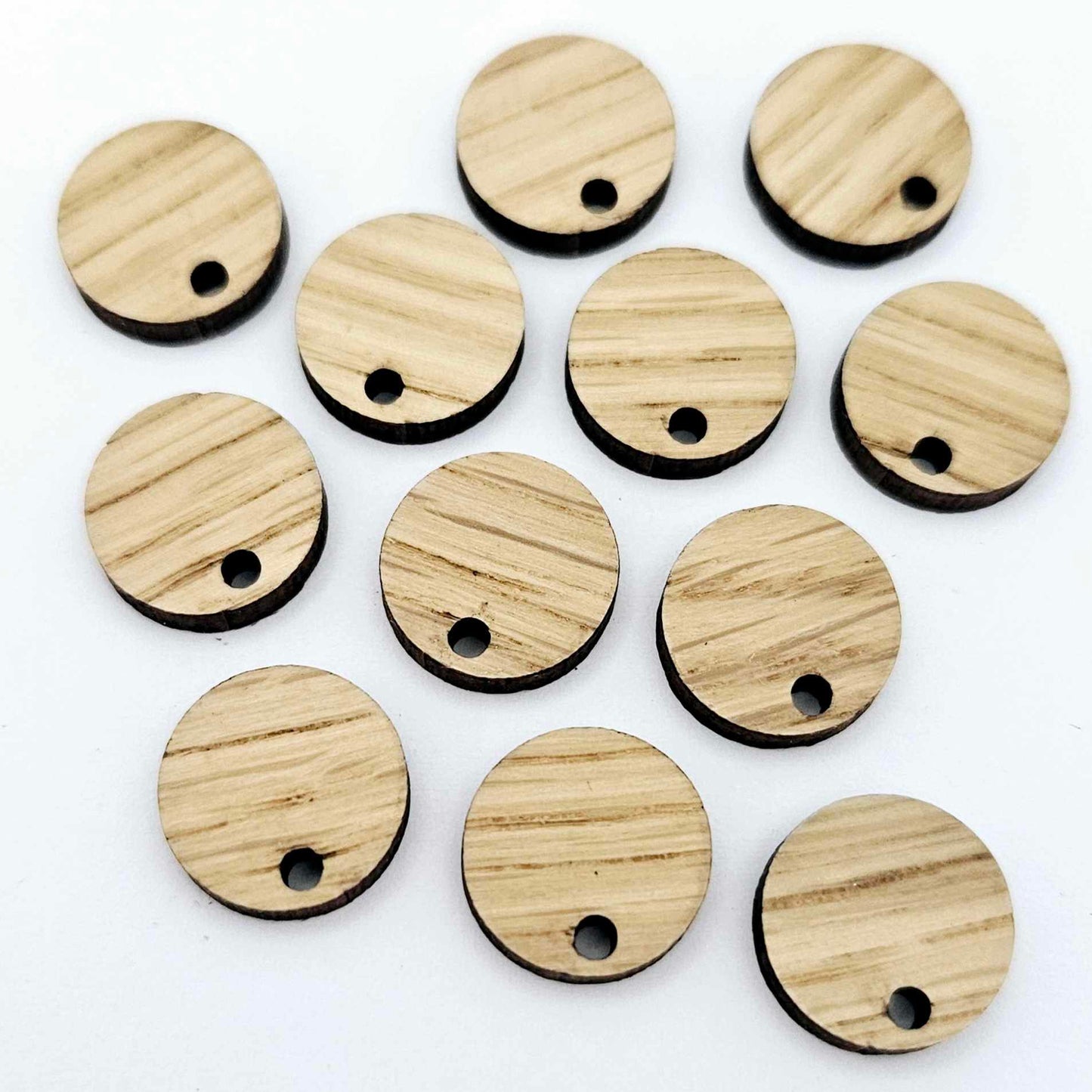 oak wood veneer toppers studs DIY earring supplies laser cut acrylic dangles blanks resin clay