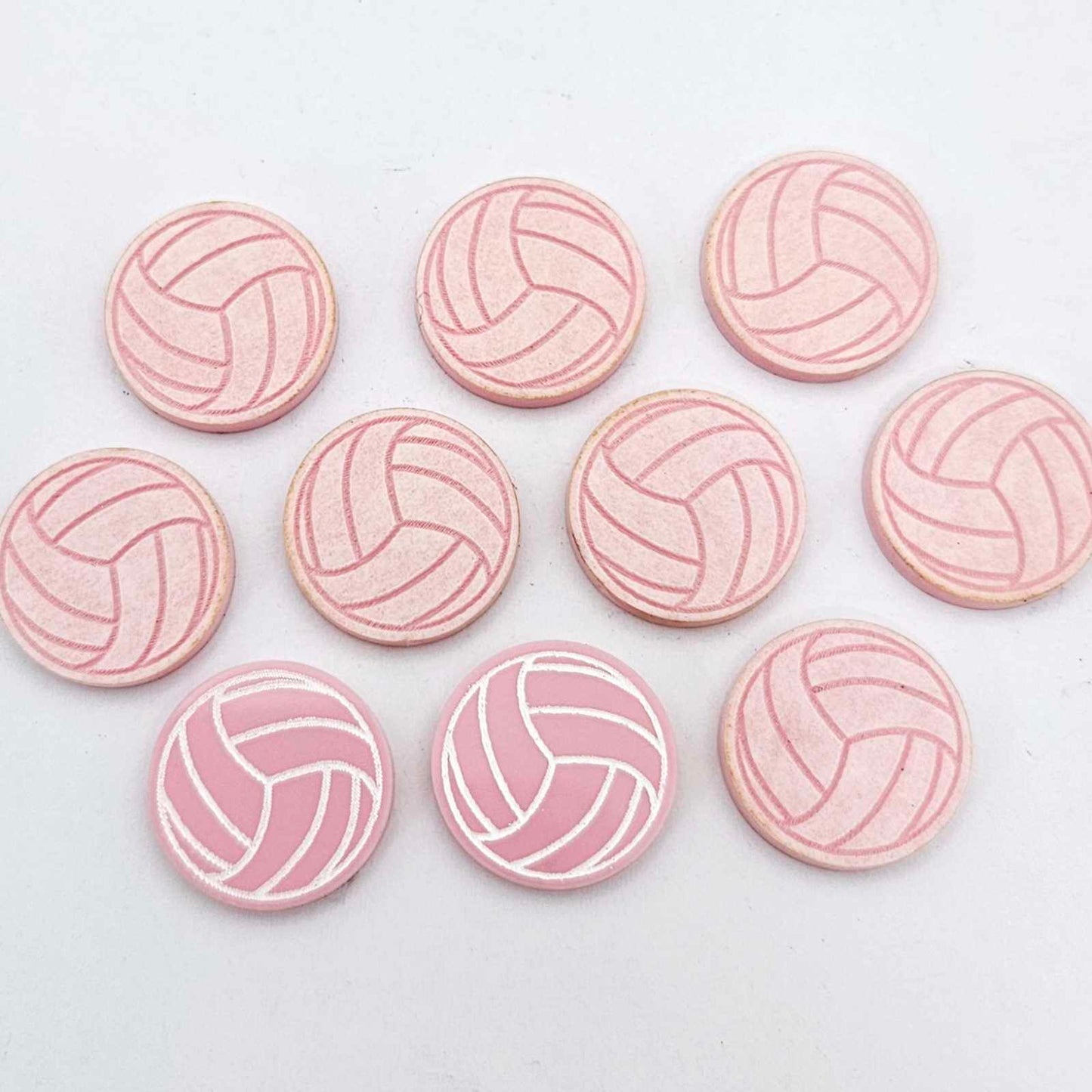 18mm PASTEL PINK Acrylic NETBALLS/VOLLEYBALLS