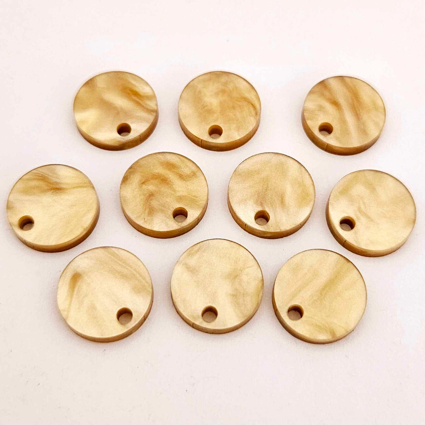 gold marble acrylic toppers, 14mm earring blanks, marble acrylic studs, round acrylic earring toppers, gold pearl acrylic, laser cut acrylic earring supplies, dangle earring toppers, DIY earring parts, jewellery making supplies Australia, small business earring blanks, marble acrylic earring components