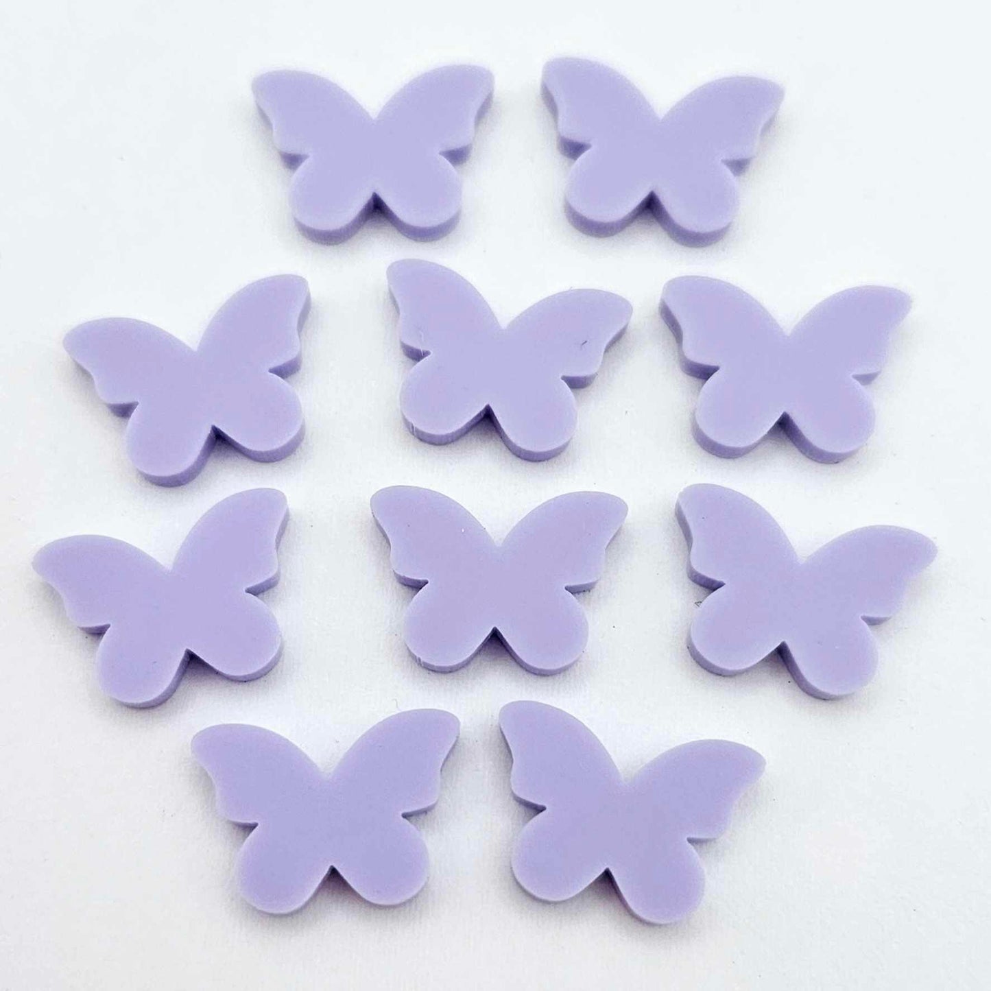 pastel purple butterfly butterflies DIY earring supplies laser cut acrylic studs blanks findings petite small kids