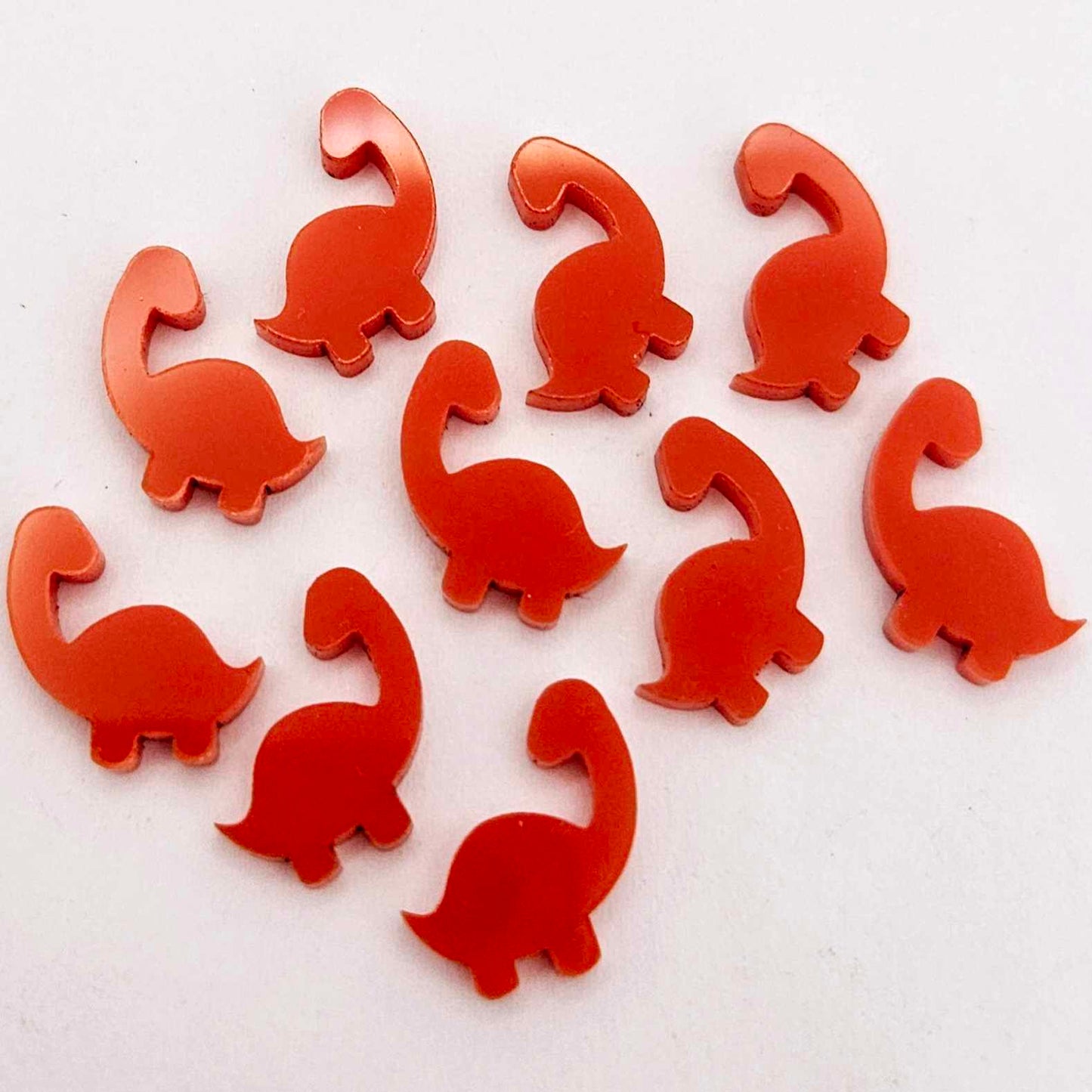 red brontosaurus dinosaur dino DIY earring supplies laser cut acrylic studs blanks