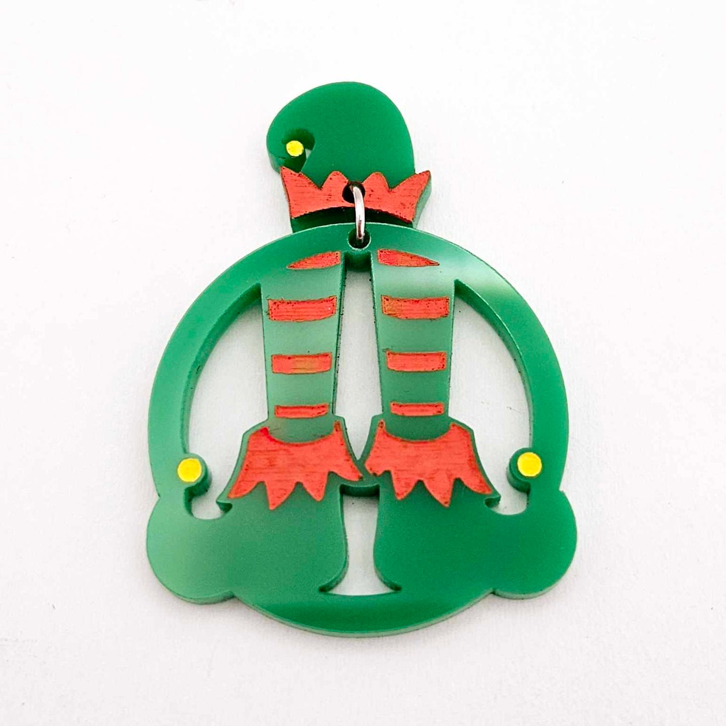 green acrylic laser cut elf earring blanks dangles paint fill engraved hoops DIY supplies
