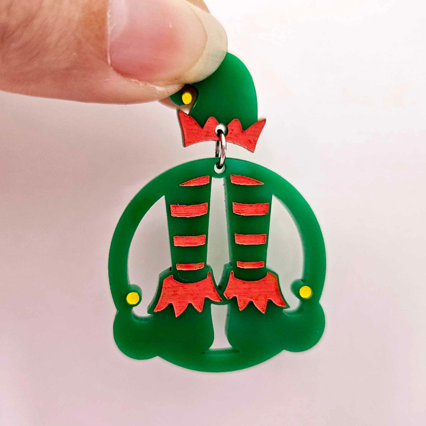 green acrylic laser cut elf earring blanks dangles paint fill engraved hoops DIY supplies