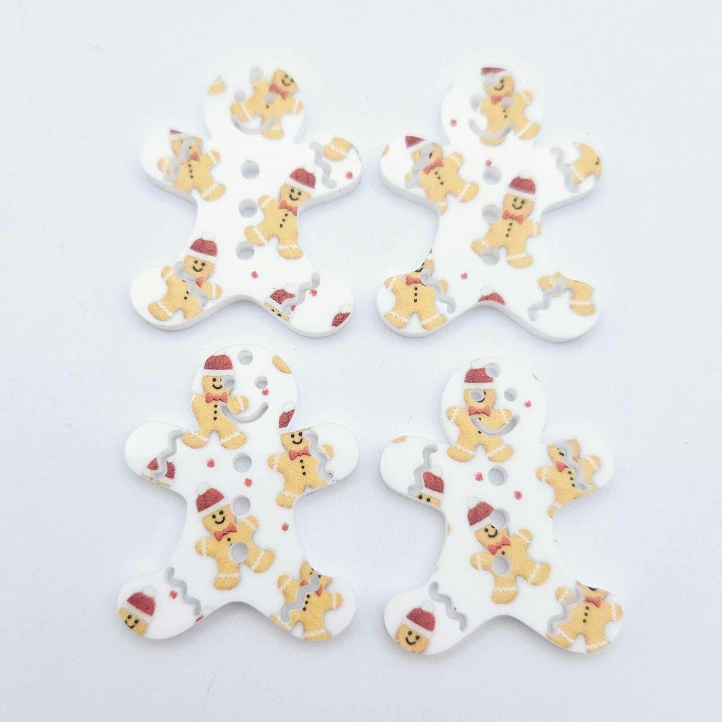UV print gingerbread men Christmas Xmas tree DIY earring supplies laser cut acrylic dangles blanks