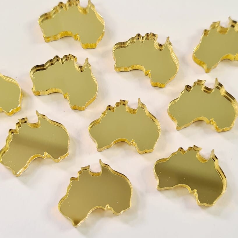16mm GOLD MIRROR Acrylic AUSTRALIA's.