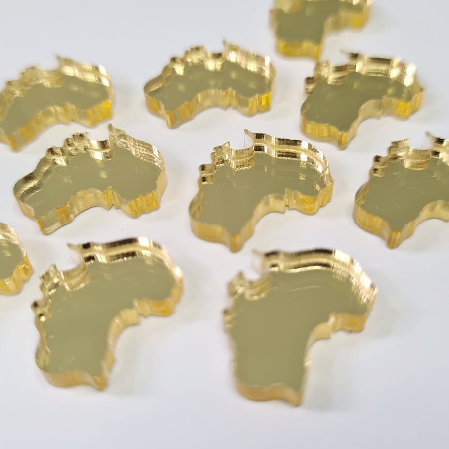 16mm GOLD MIRROR Acrylic AUSTRALIA's.