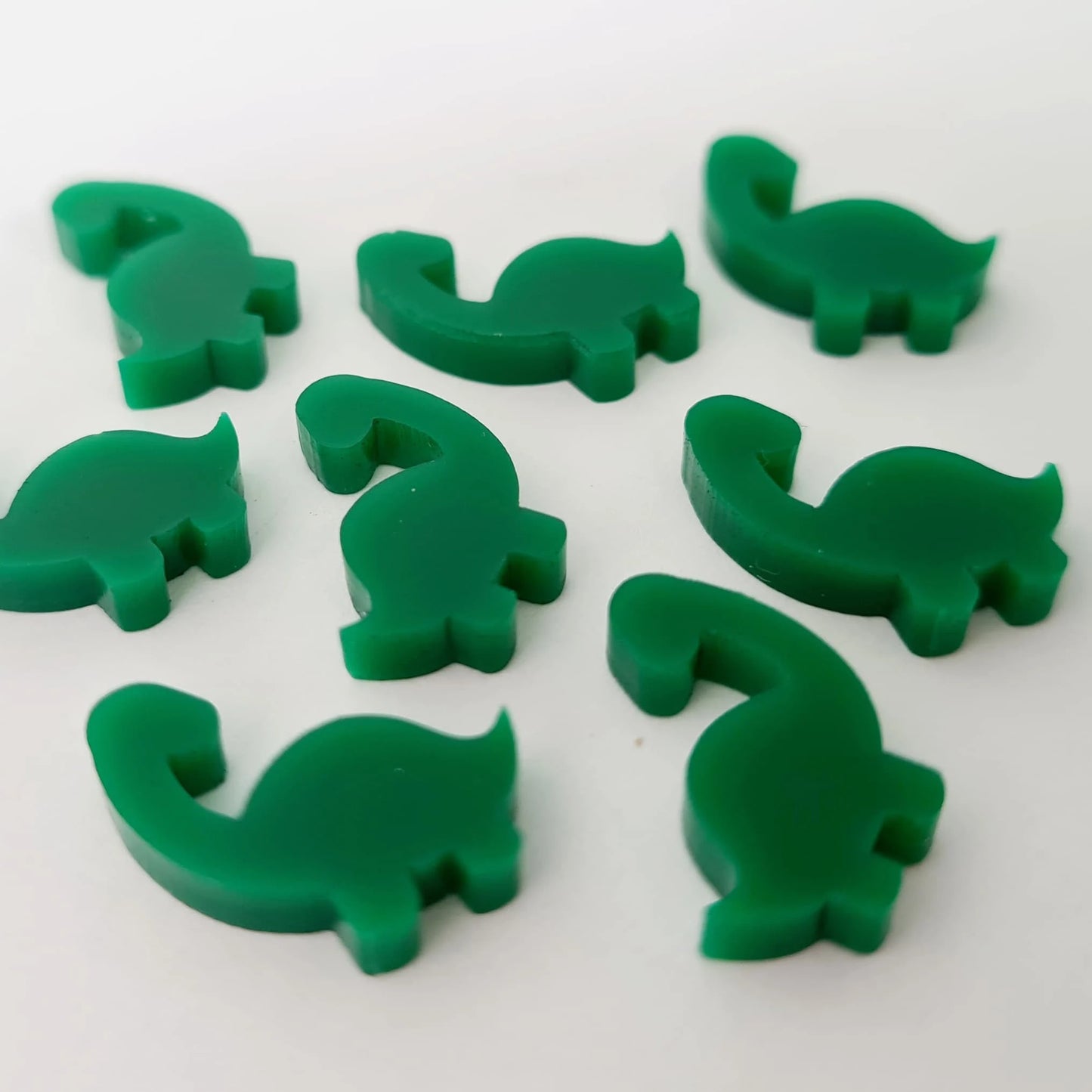 dark green brontosaurus dinosaur dino DIY earring supplies laser cut acrylic studs blanks