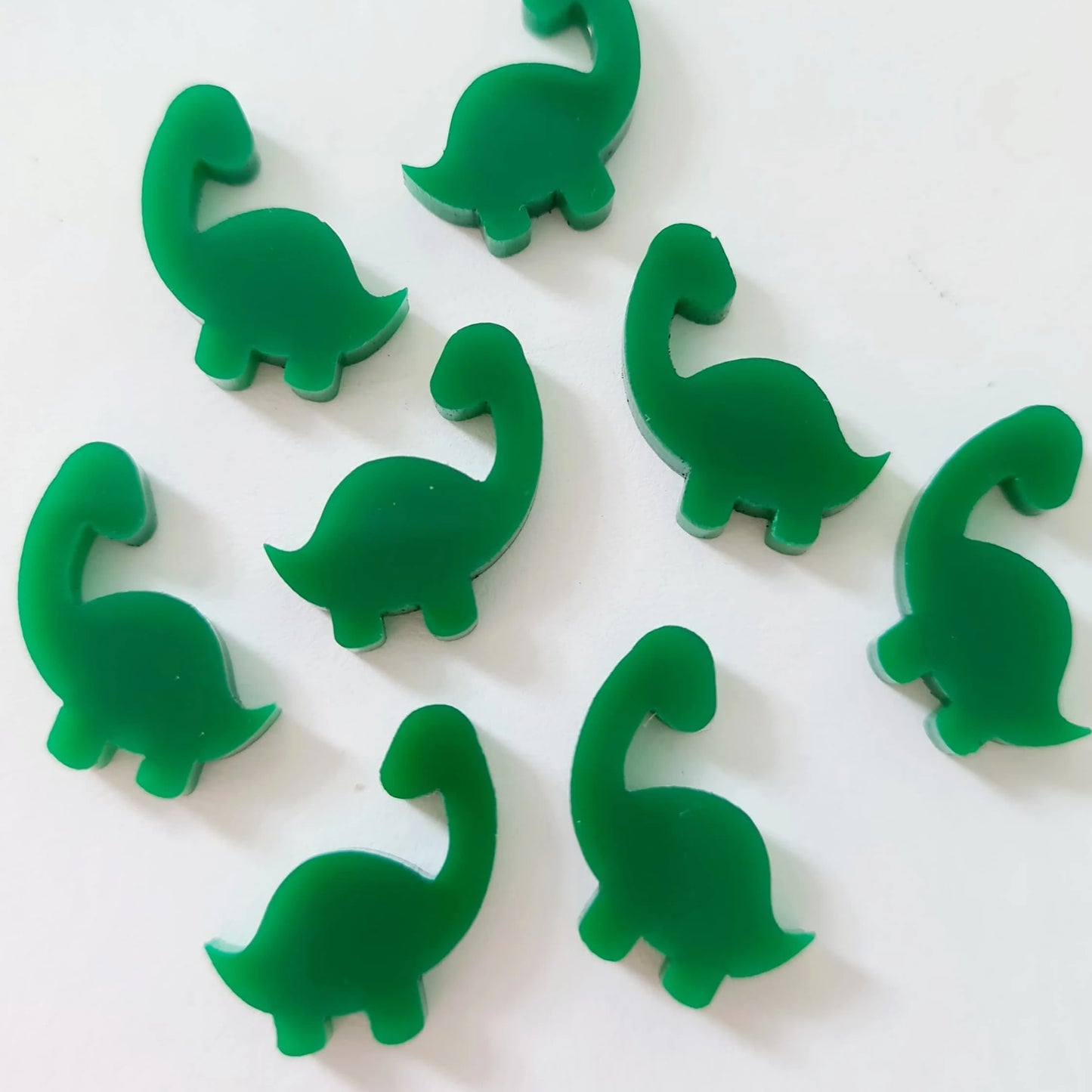 dark green brontosaurus dinosaur dino DIY earring supplies laser cut acrylic studs blanks