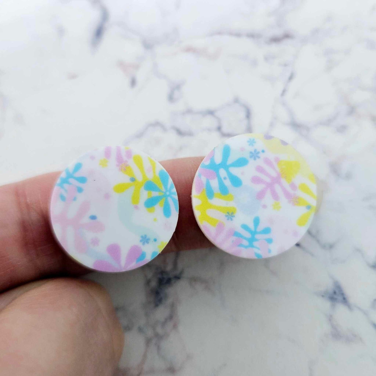 20mm Laser Cut PASTEL POP Acrylic CIRCLES