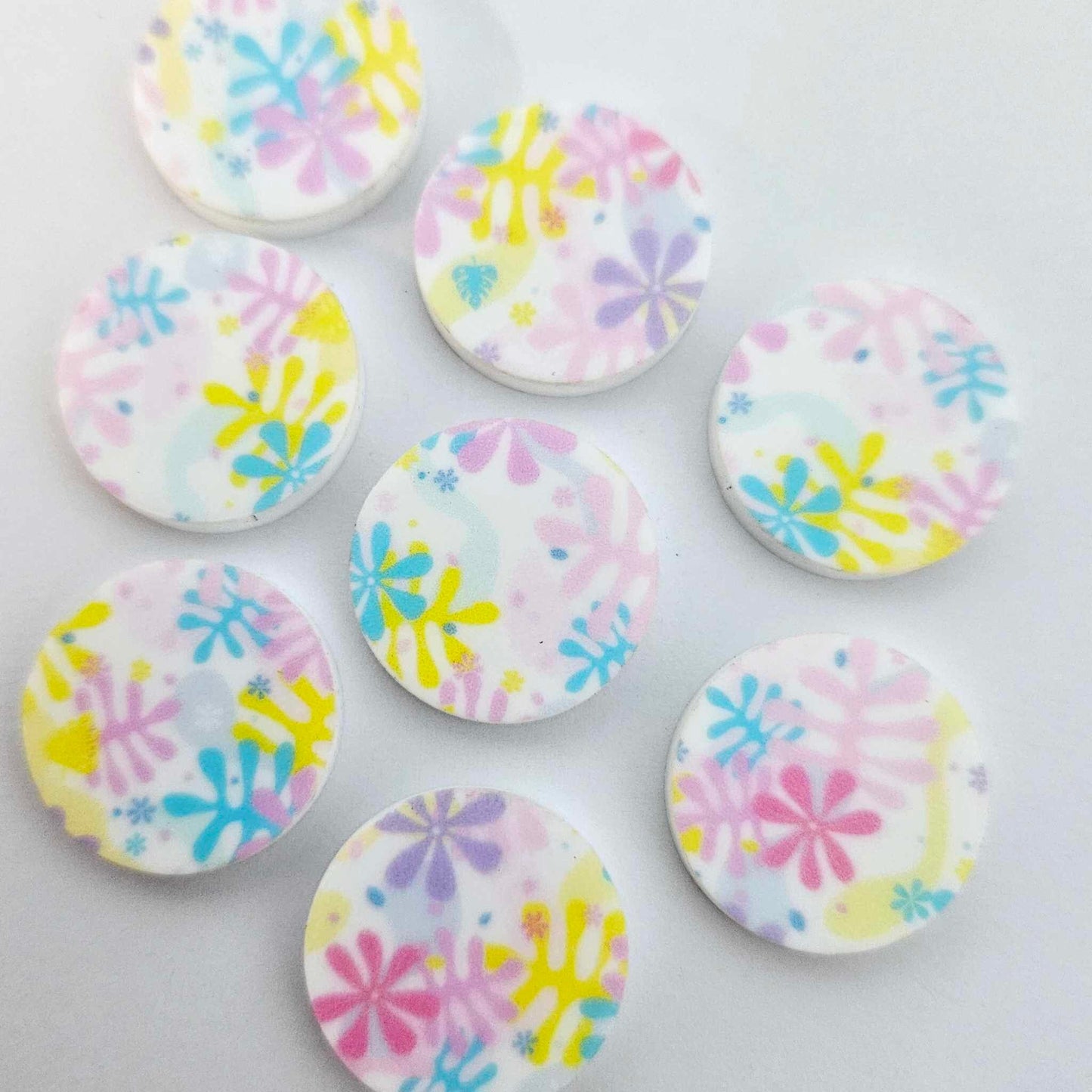 20mm Laser Cut PASTEL POP Acrylic CIRCLES