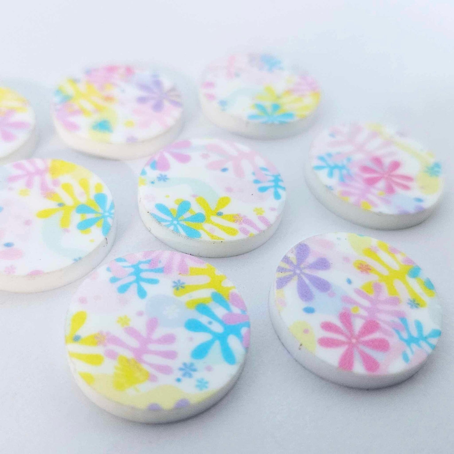 20mm Laser Cut PASTEL POP Acrylic CIRCLES