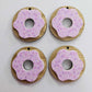 35mm OAK & PURPLE SPRINKLE Acrylic DONUTS