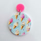 38mm ICE-CREAM Acrylic Dangles