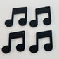 43mm MATTE BLACK Acrylic MUSIC NOTES