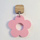 30mm PASTEL PINK Acrylic FLOWERS