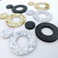 33mm GLAM GLITTER Acrylic MINI HOOPS MIXED PACK