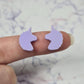 15mm PASTEL PURPLE Acrylic UNICORNS