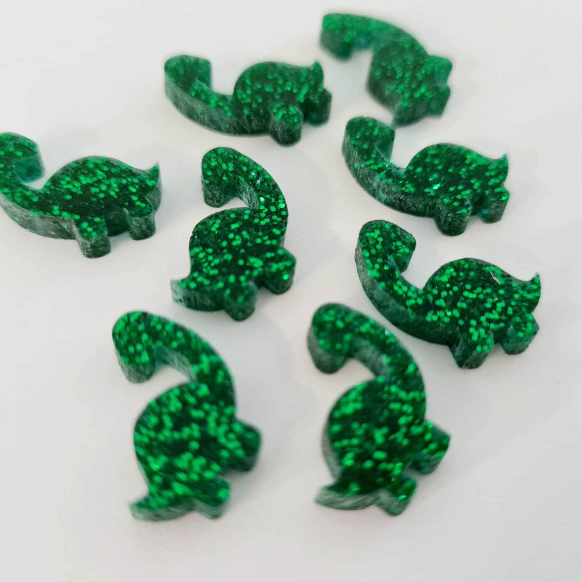 teal holographic blue red hot pink green glitter dinosaur brontosaurus DIY earring supplies laser cut acrylic studs blanks kids mixed pack