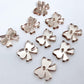 rose gold mirror bows ribbon Christmas DIY earring supplies laser cut acrylic dangles blanks