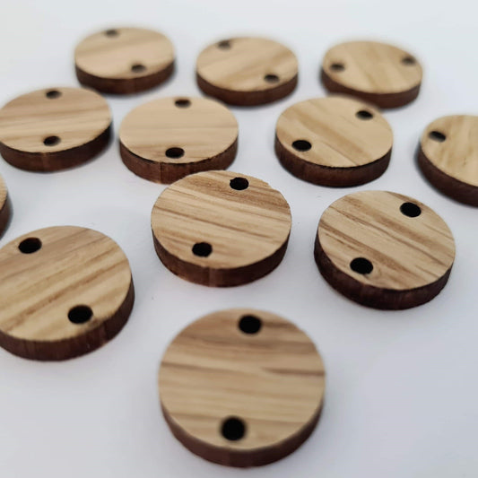 14mm OAK Veneer CIRCLE CONNECTORS