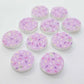 14mm PURPLE SPRINKLE Acrylic Toppers/Studs