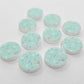 14mm AQUA SPRINKLE Acrylic Toppers/Studs