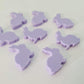 15mm PASTEL PURPLE Acrylic BUNNIES