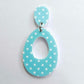 40mm PASTEL POLKA DOT Acrylic Dangles MIXED PACK with Toppers