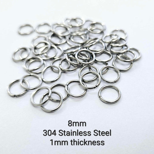 8mm 304 Stainless Steel JUMP RINGS