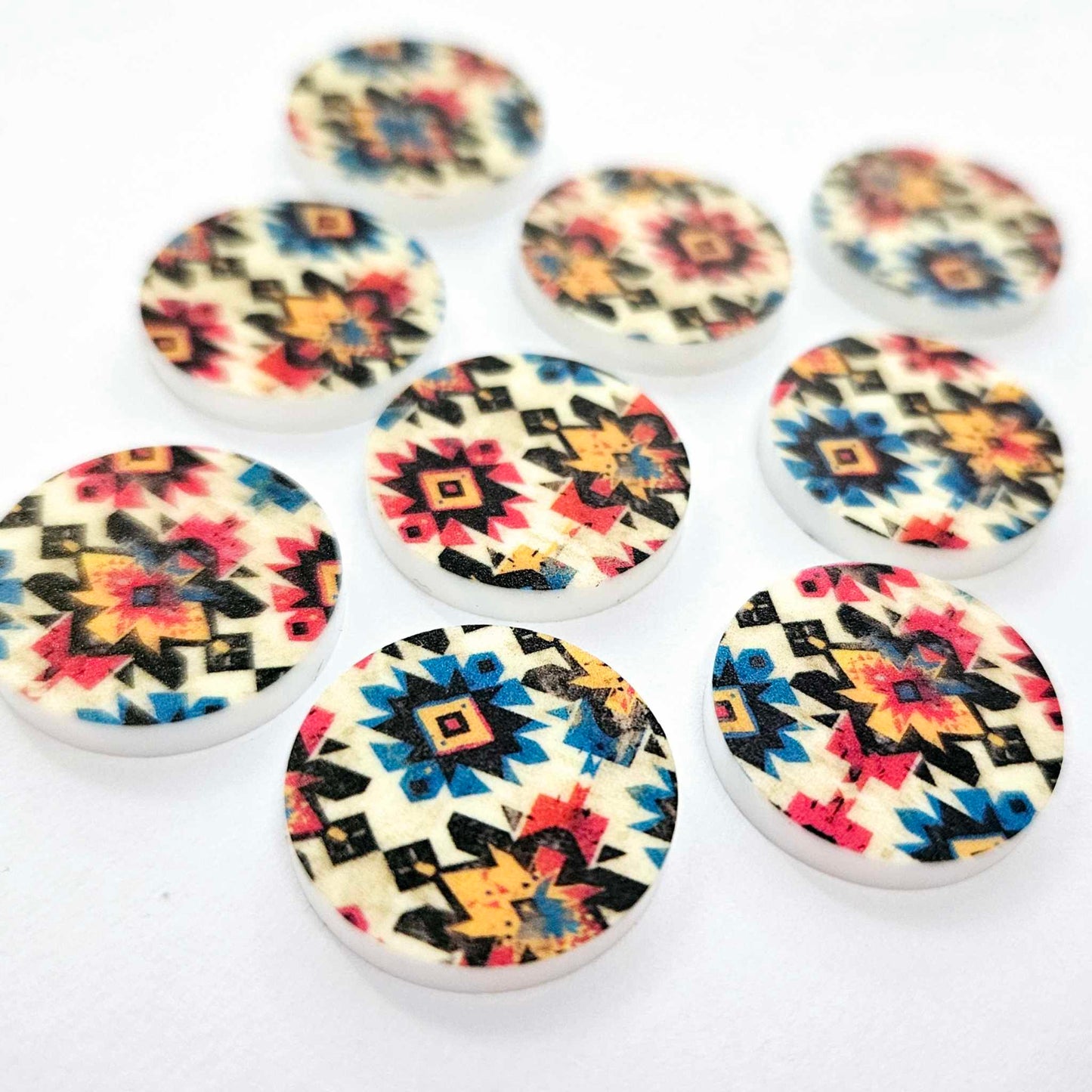 20mm AZTEC Acrylic CIRCLES