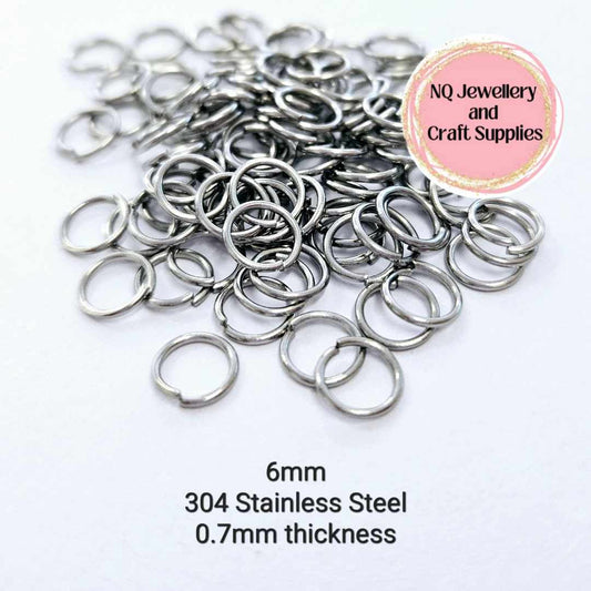 6mm 304 Stainless Steel JUMP RINGS