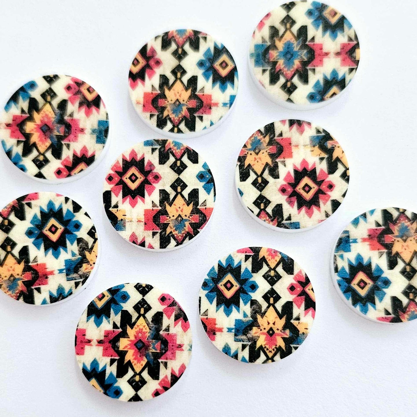 20mm AZTEC Acrylic CIRCLES