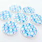 20mm MERMAID SCALES Acrylic CIRCLES