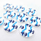 20mm NAUTICAL ANCHOR Acrylic CIRCLES.