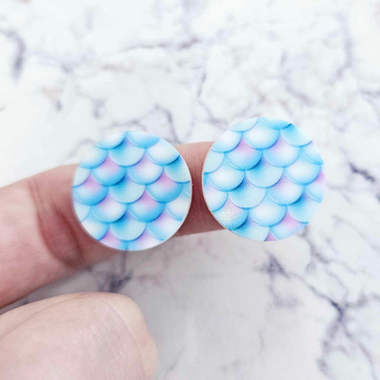 20mm MERMAID SCALES Acrylic CIRCLES