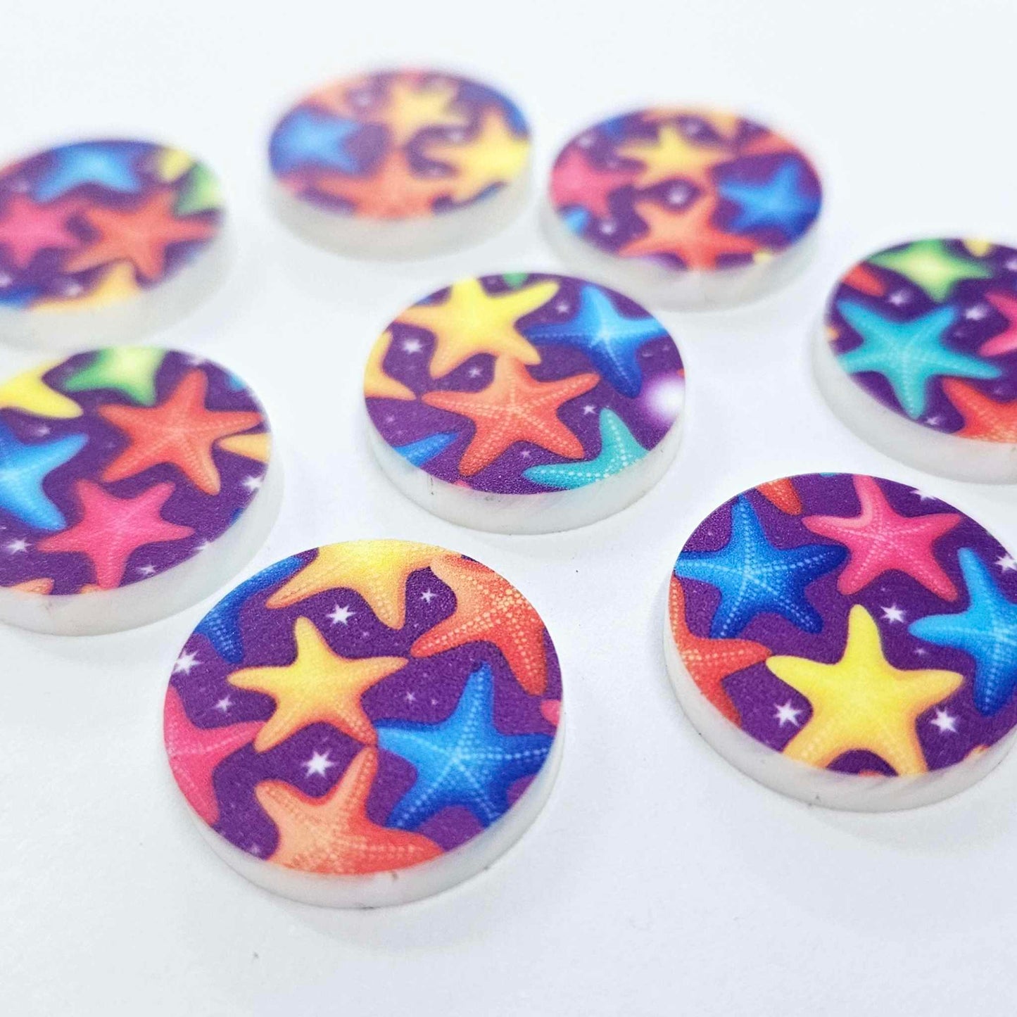 20mm STARFISH Acrylic CIRCLES