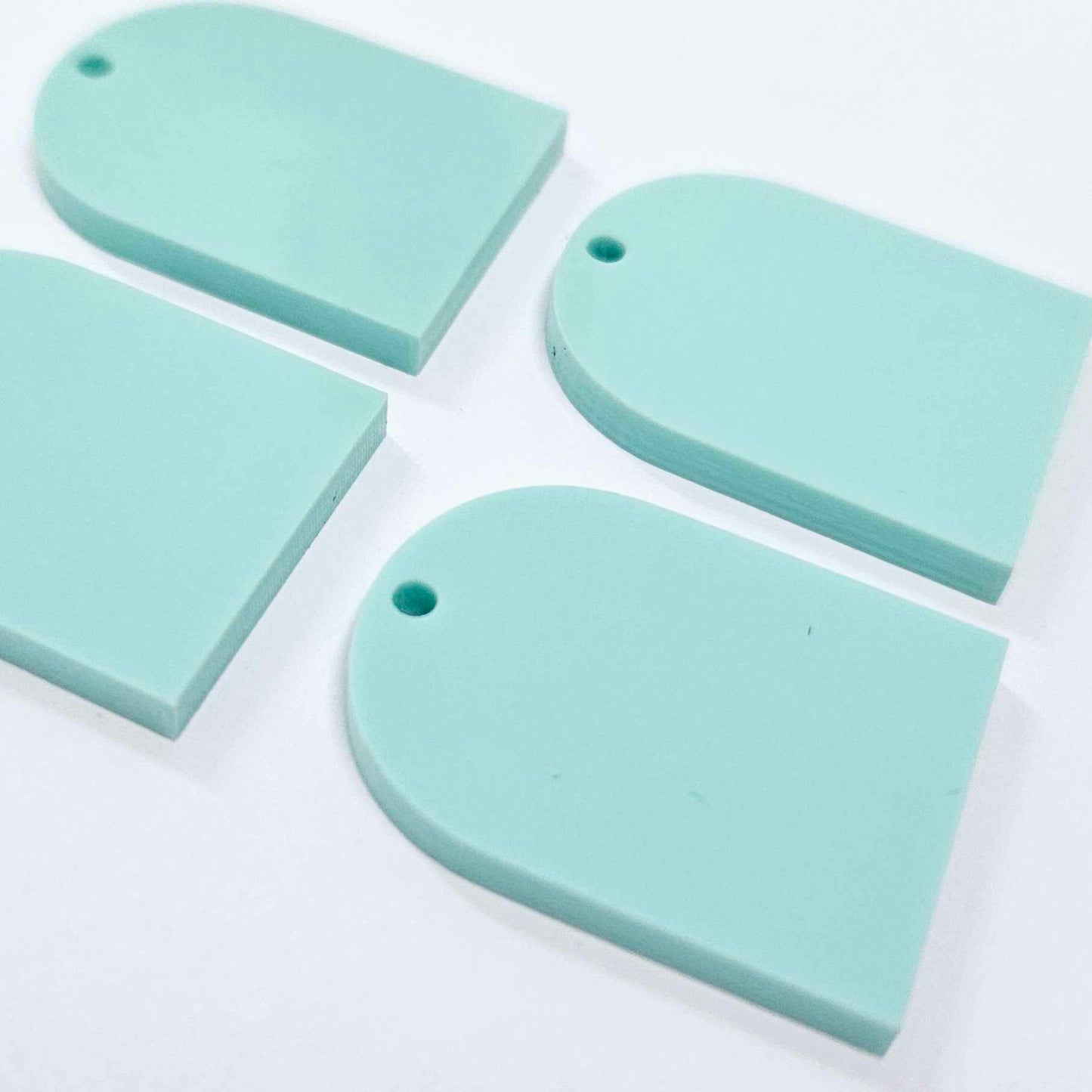 30mm PASTEL TURQUOISE (Aqua) Acrylic ARCHES