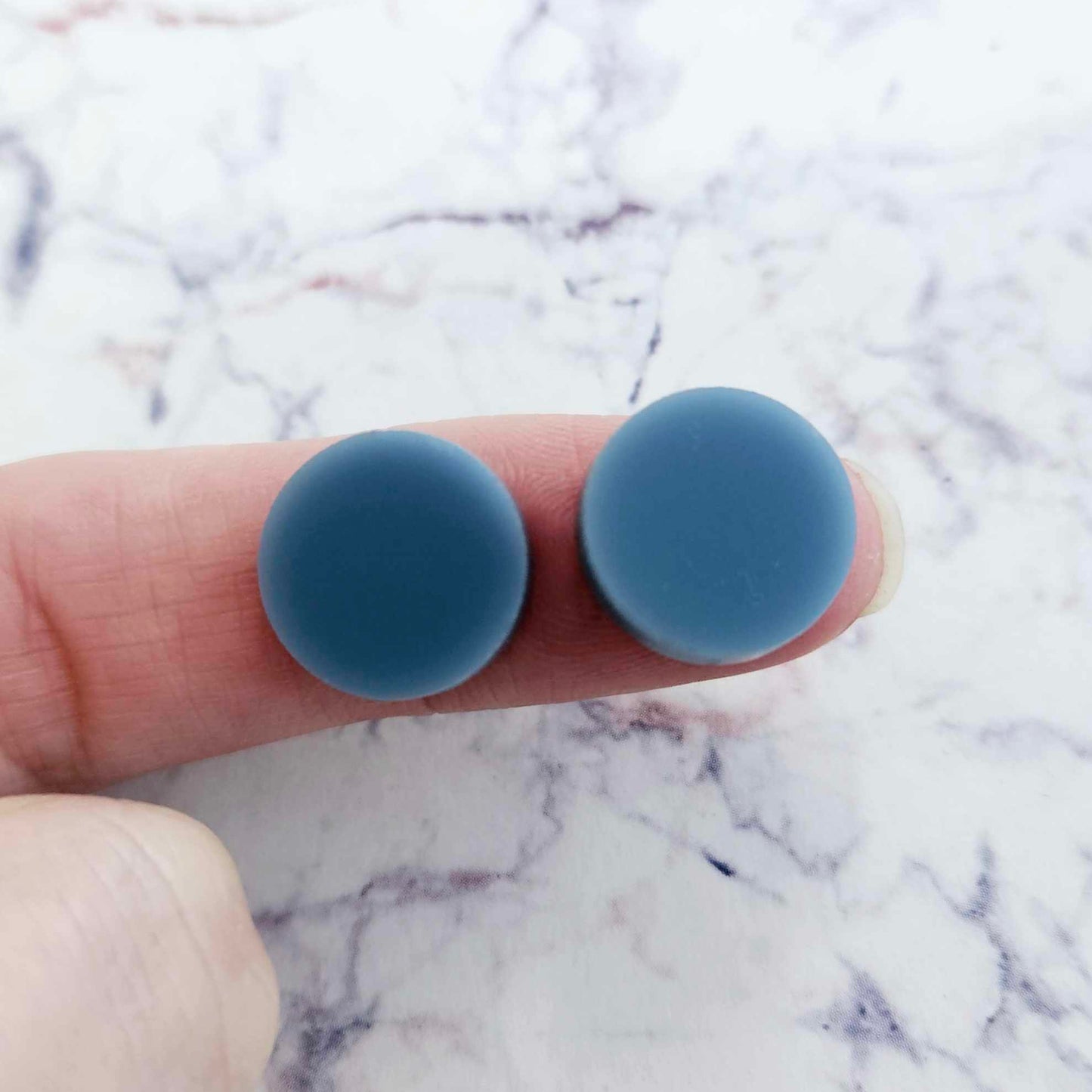 14mm BLUE STONE Acrylic Toppers/Studs