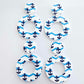 33mm NAUTICAL ANCHOR Acrylic MINI HOOPS, with toppers